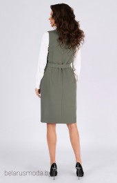 Платье TEFFI Style, модель 1460 агатово-зеленый