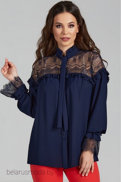 Блузка TEFFI Style, модель 1473 синий