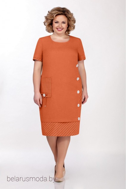 Платье Tellura-l, модель 1496 оранжевый