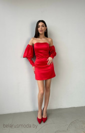 Платье  The Woman, модель 0054 красный