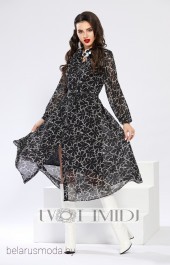 Платье Твой Имидж, модель 1293 черный+белый