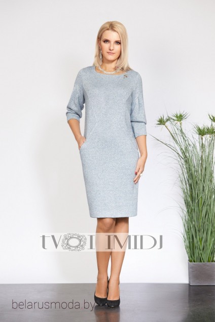 Платье Твой Имидж, модель 9852 серый