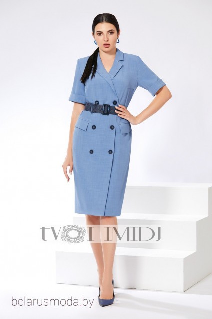 Платье Твой Имидж, модель 9926 голубой