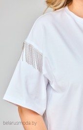 Костюм с юбкой 105 белый VIPPRIMO