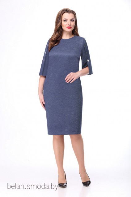 Платье VOLNA, модель 1118 сиренево-голубой