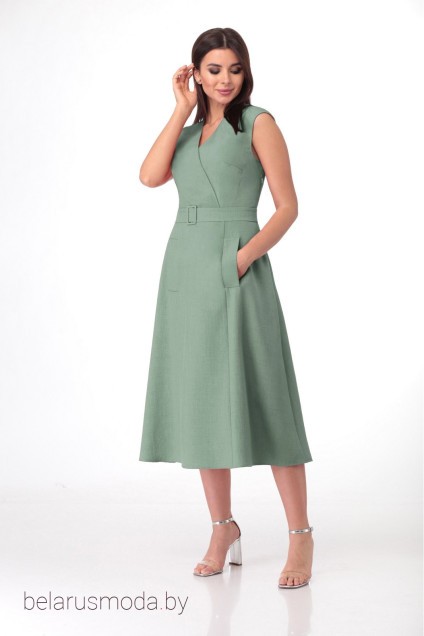 Платье VOLNA, модель 1143 мятно-зеленый