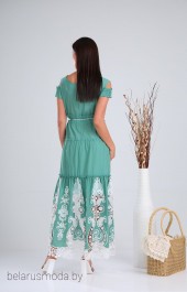 Платье VeritaModa, модель 1199 бирюза + вышивка