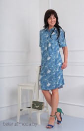 Платье Via-mod, модель 353 голубой