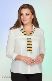 Блузка Vitol Fashion, модель 106-1 молочный