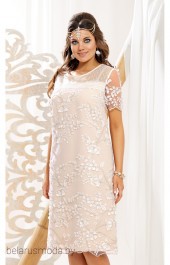 Платье Vittoria Queen, модель 10853 беж+молочный