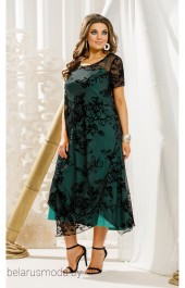 Платье Vittoria Queen, модель 11353-1 черный+зелень