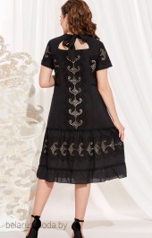 Платье Vittoria Queen, модель 12763-1 черный с песком 