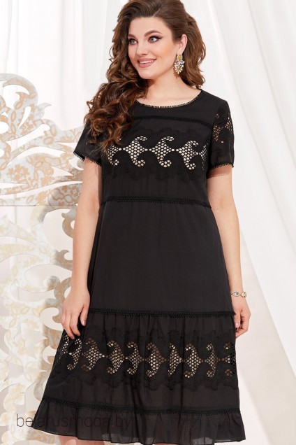 Платье Vittoria Queen, модель 12763-1 черный с песком 