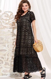 Платье Vittoria Queen, модель 13943 черный + телесный