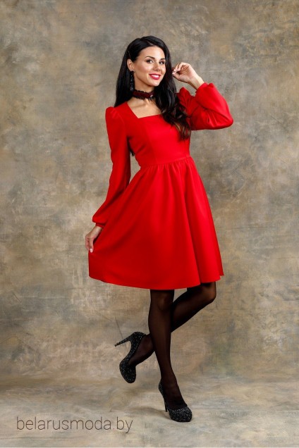 Платье YFS, модель 6111 красный