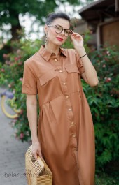 Платье YFS, модель 0809-21 коричневый